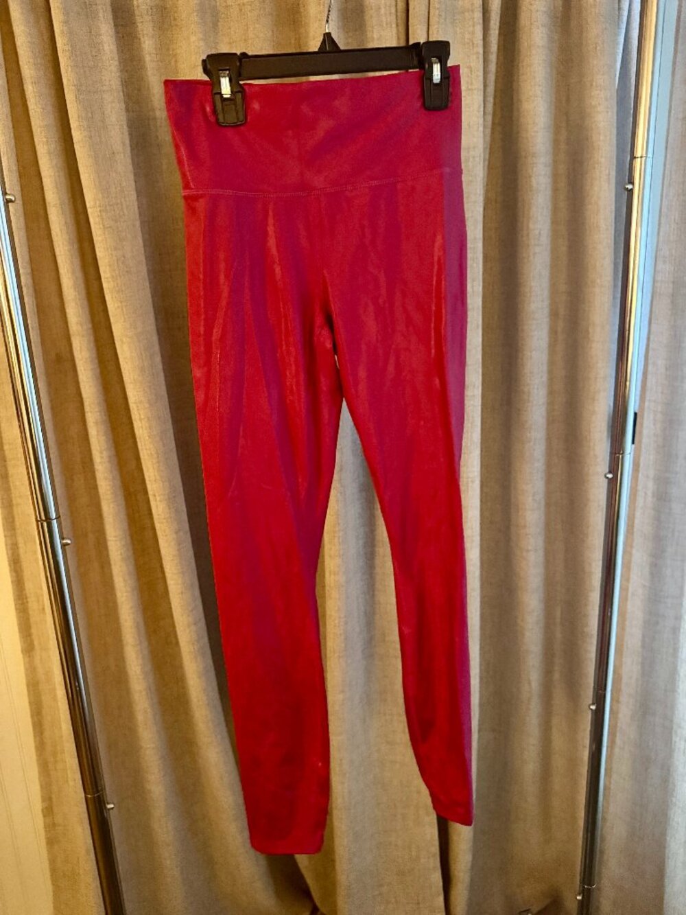 Hot Pink Shimmer Fabletics Leggings- Small